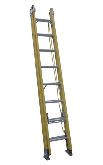 CLIMBMAX Fibreglass Extension Ladder 3.8m - 6.5m - Heavy Duty ...