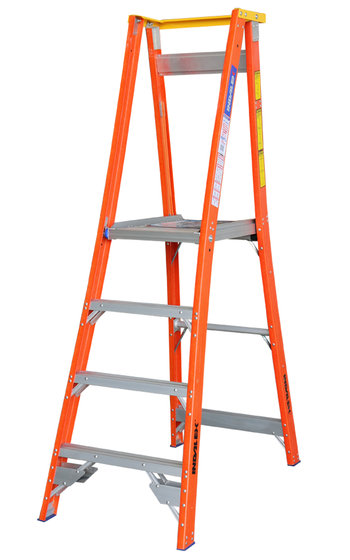 INDALEX Pro Series Fibreglass Platform Ladder 12ft (3.6 m)